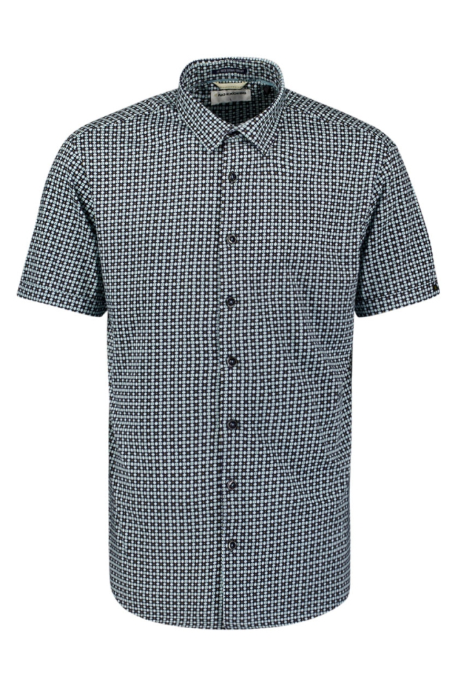 OVERHEMD MET PRINT 27440386 136 INDIGO BLUE